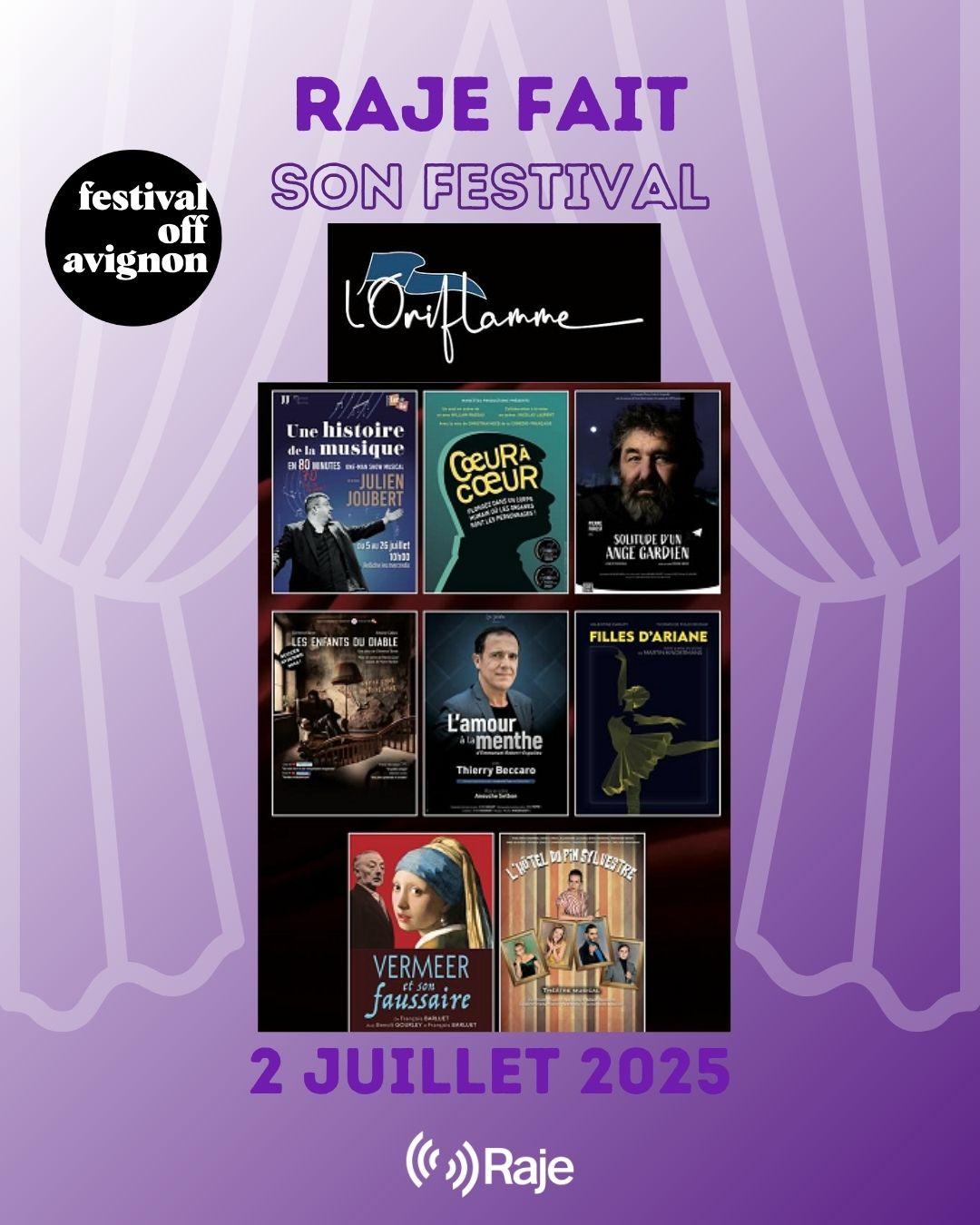 RAJE FAIT SON FESTIVAL JOUR #2 PROGRAMMATION DU THEATRE L'ORIFLAMME